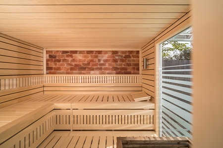 Sauna Blockline. Foto: saunalux